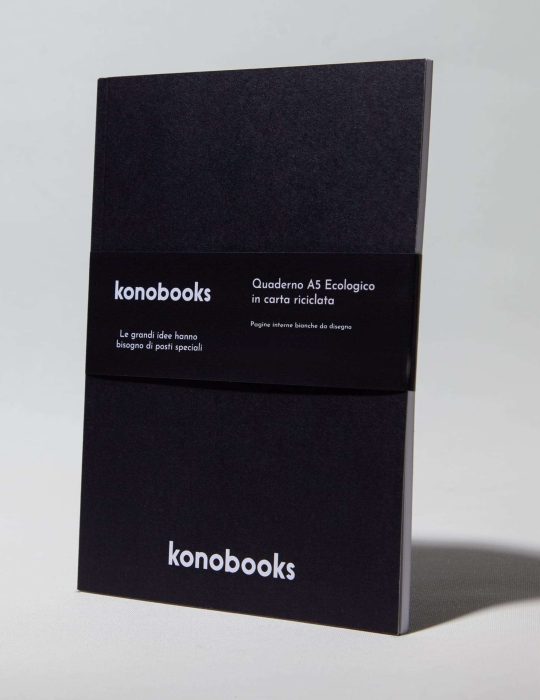 BasicBlack Sketchbook | Quaderno da disegno A5 in carta riciclata