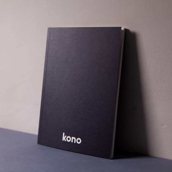 Quaderno A5 Basic Black in carta riciclata - Stillife - Kono Books