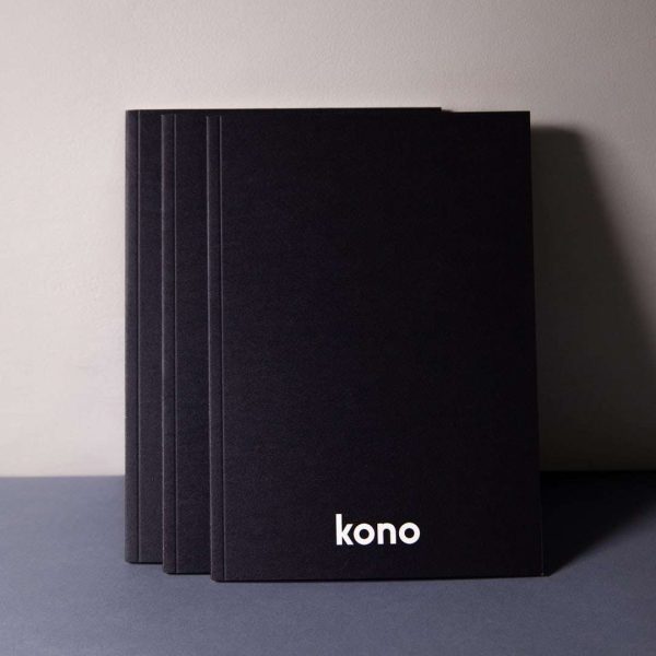 Quaderno da disegno A5 Basic Black in carta riciclata - Trilogia - Kono Books