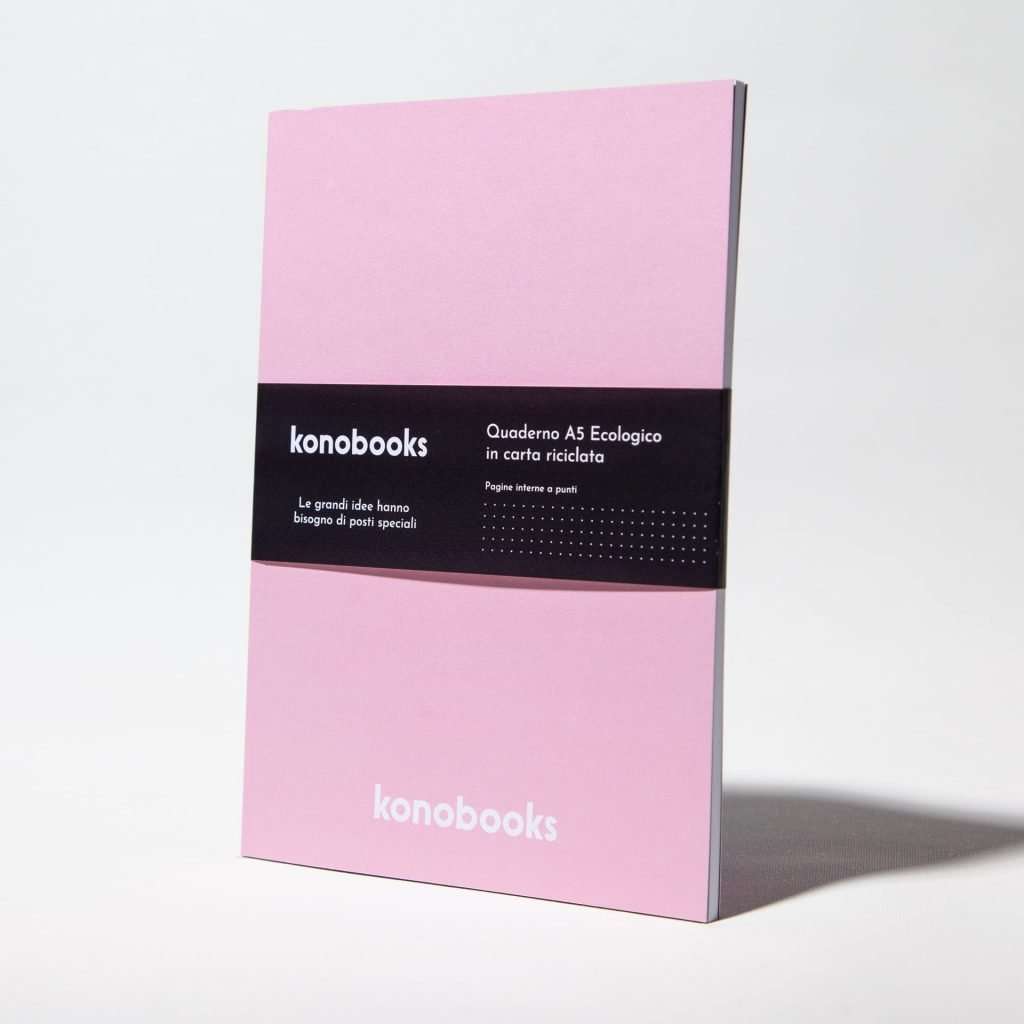 Pink Pearl - Quaderno con copertina perlata ecologica fsc - Konobooks