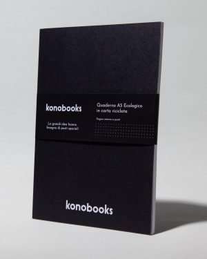 Quaderno ecologico Basic Black - In carta riciclata Konobooks