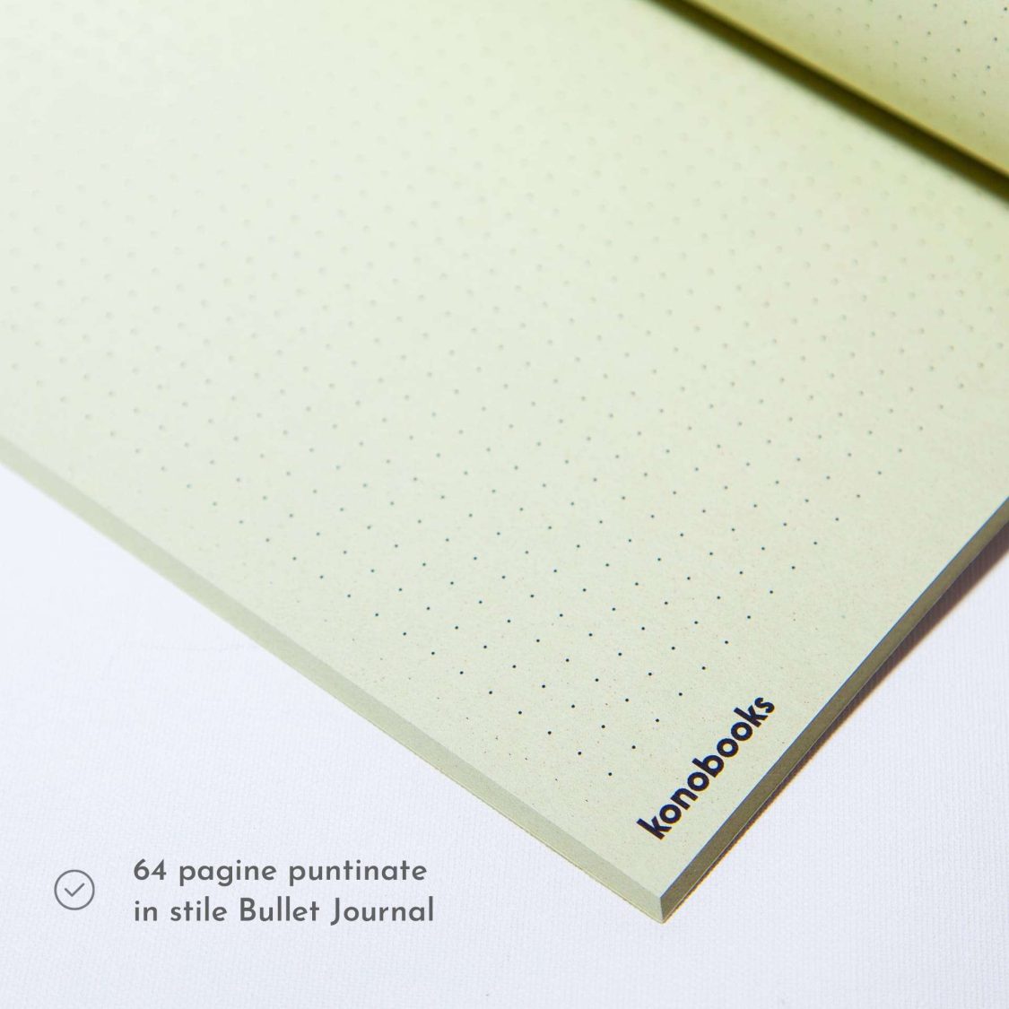 Quaderno ecologico Bullet Journal in carta Kiwi - Konobooks