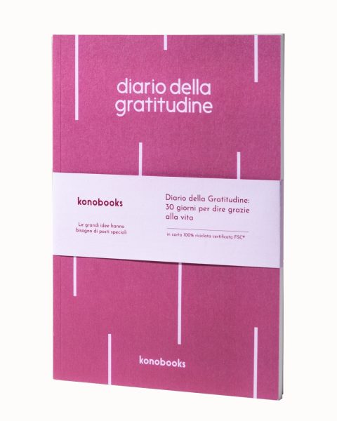 Diario della Gratitudine in carta riciclata Konobooks