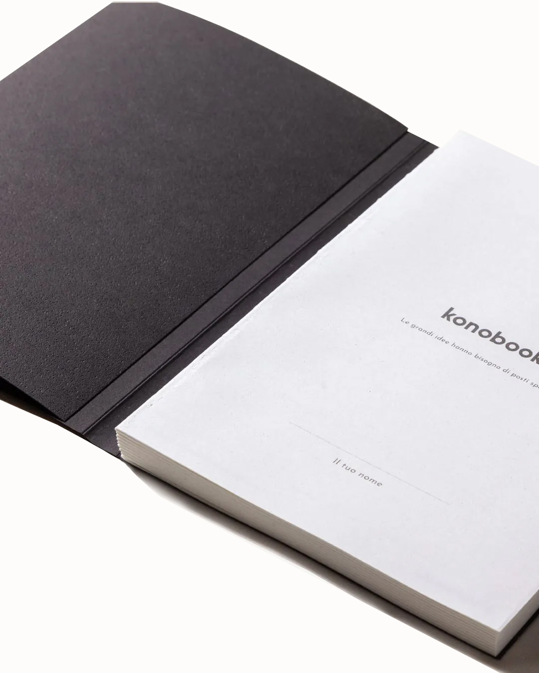 Agenda senza data ecologica nera Konobooks Agenda senza data ecologica nera Konobooks