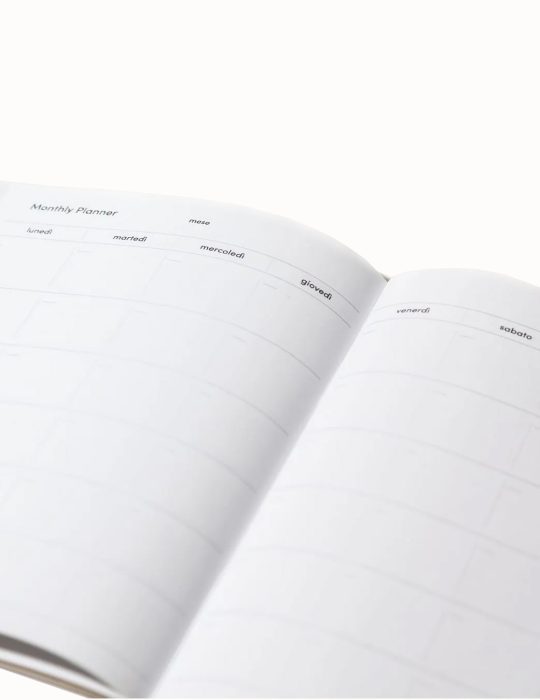 Monthly Plan: Planner Mensile in carta riciclata