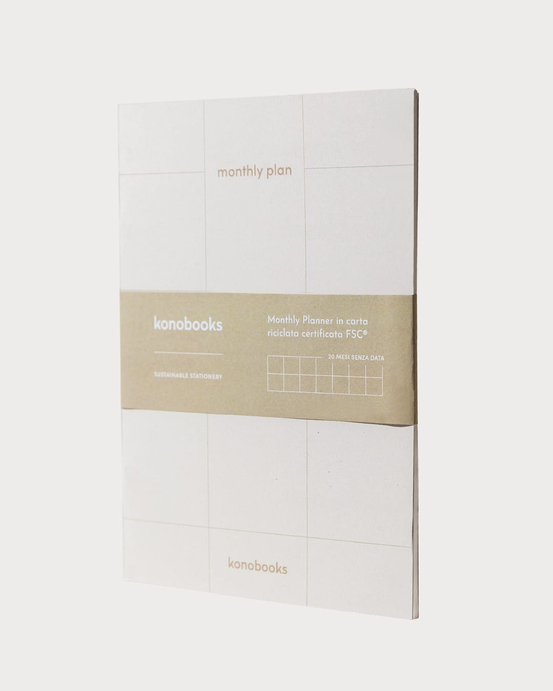 Planner Mensile in carta riciclata Konobooks - Monthly Planner